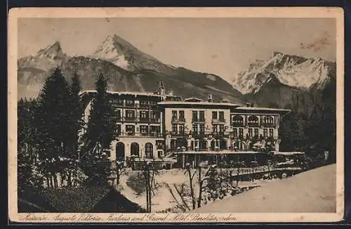 AK Berchtesgaden, Kaiserin Auguste Victoria Kurhaus und Grand Hotel