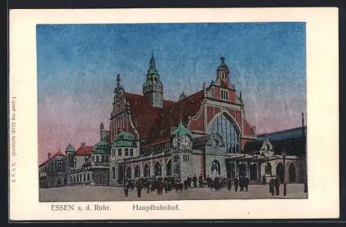 Luna-AK Essen a. d. Ruhr, Hauptbahnhof