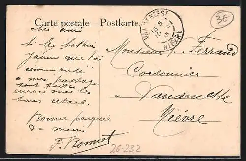 Künstler-AK Carl Reichert: Zwei schläfrige Dackel auf der Treppe