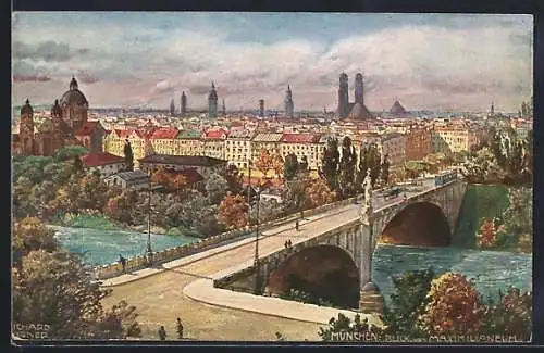 Künstler-AK Richard Wagner: München, Maximilianeum