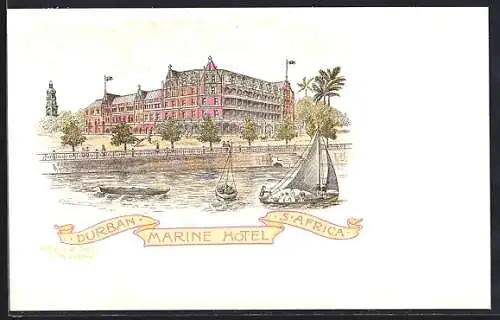 Lithographie Durban, Marine Hotel