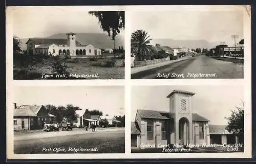 AK Potgeitersrust, Retief Street, Town Hall, Post Office, Elsie Maria Hostel