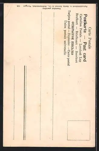 AK Zwei rote Äpfel an einem Zweig