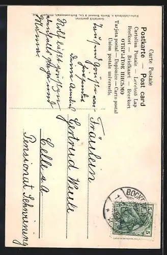 AK Zwei rote Äpfel an einem Zweig