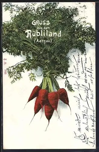 AK Ein Bund Rüben, Gruss aus dem Rübiland