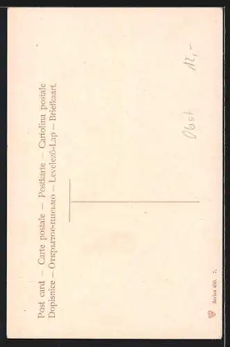 AK Erbeeren und Blüten an einem Zweig