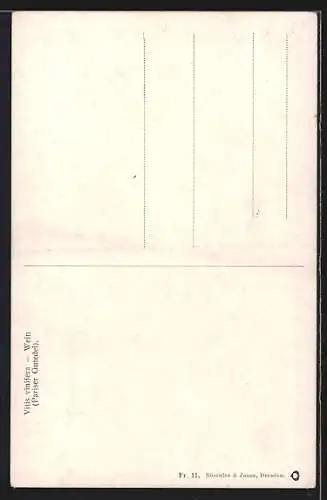 AK Grüne Trauben an der Rebe