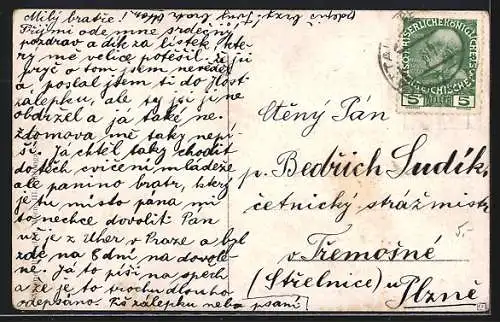 Künstler-AK Schlacht bei Satanow am Zbrucz 1914