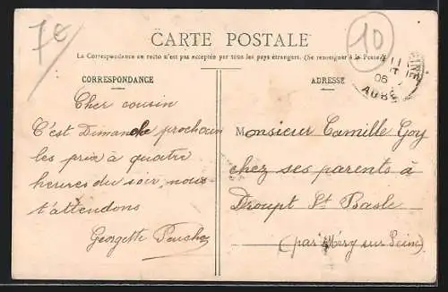 AK Pouan, Le Quartier des Écoles et de la Poste