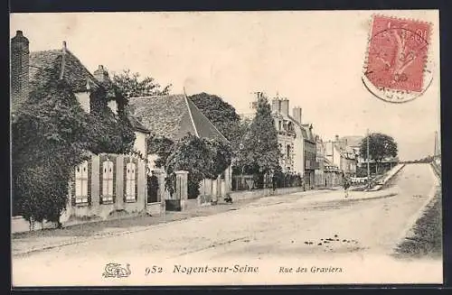 AK Nogent-sur-Seine, Rue des Graviers