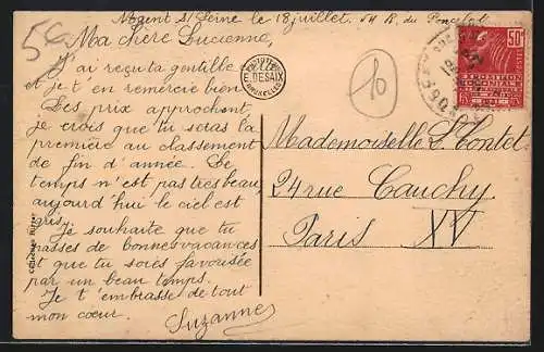 AK Nogent-sur-Seine, Quai du Port au Charbon