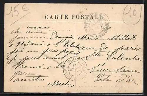 AK Nogent-sur-Seine, Route de Mâcon et Chapelle du Dieu de Pitié, souvenir d`une bataille en 1359