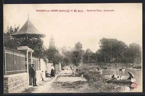 AK Nogent-sur-Seine, Bords de Seine, Jolainville