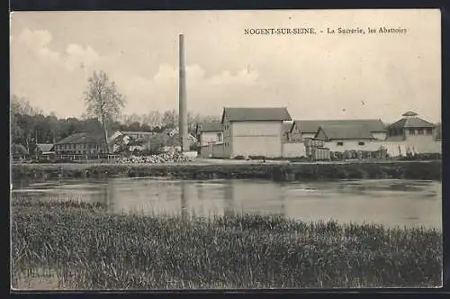 AK Nogent-sur-Seine, La Sucrerie, les Abattoirs