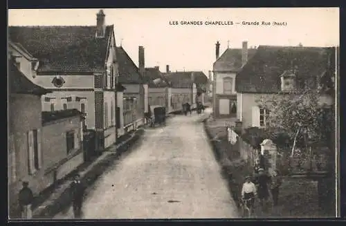AK Les Grandes Chapelles, Grande Rue