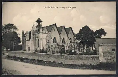 AK Saint-Germain, L`Église et le cimetière adjacents