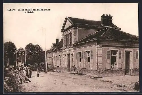 AK Saint-Benoît-sur-Seine, La Mairie