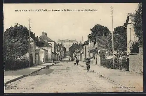 AK Brienne-le-Château, Avenue de la Gare et rue de Bauffremont