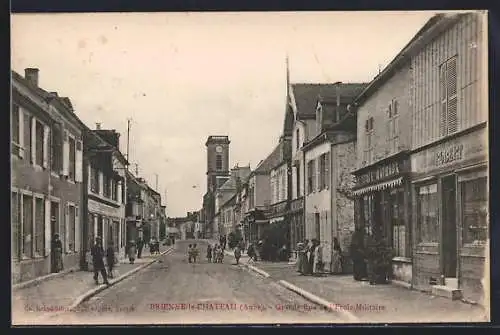 AK Brienne-le-Château, Grande Rue et l`École Militaire