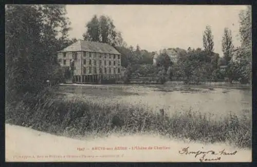 AK Arcis-sur-Aube, L`Usine de Chérlieu sur la rivière