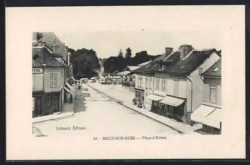 AK Arcis-sur-Aube, Place d`Armes