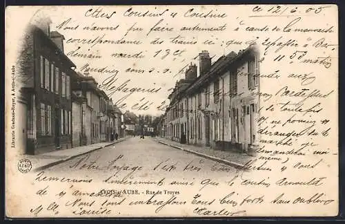 AK Arcis-sur-Aube, Rue de Troyes