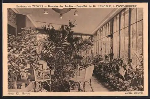 AK Pont-Hubert, Domaine des Jardins, Jardin d`Hiver de la propriété du Dr Lenoble