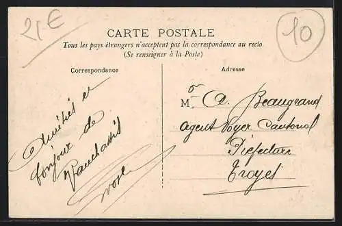 AK Vauchassis, Place et route de Bercenay-en-Othe