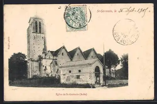 AK Saint-Germain, Église de St-Germain, Aube