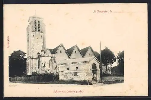 AK Saint-Germain, Église de St-Germain, Aube