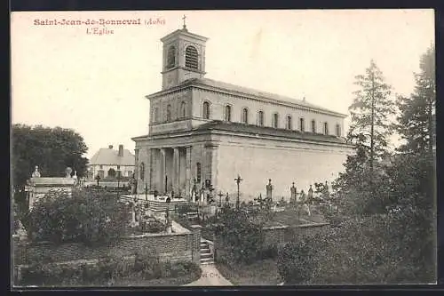 AK Saint-Jean-de-Bonneval, L`Église et son cimetière adjacents