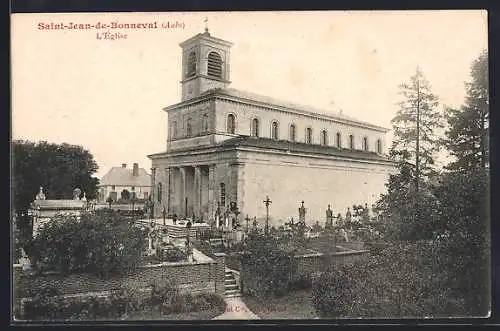 AK Saint-Jean-de-Bonneval, L`Église et son cimetière environnant