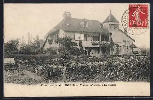 AK Troyes, Maison XVe siècle à La Moline