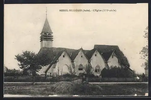 AK Mesnil-Sellières, L`Église, XIIIe siècle
