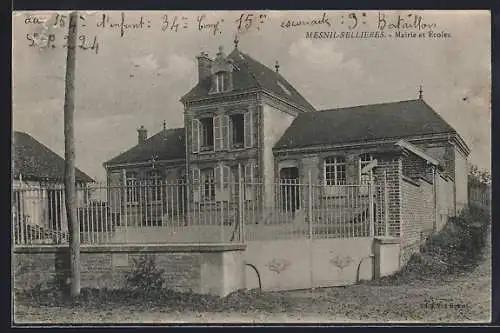 AK Mesnil-Sellières, Mairie et Écoles