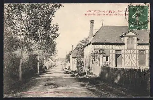 AK Mergey, Entrée du pays en venant de Saint-Lyé
