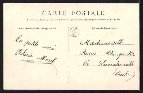 AK Maisons-Blanches, Entrée du Pays avec route bordée d`arbres