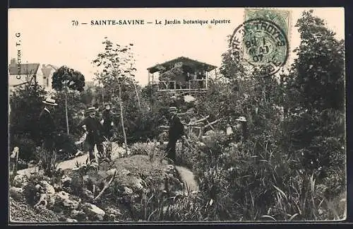 AK Sainte-Savine, Le Jardin botanique alpestre