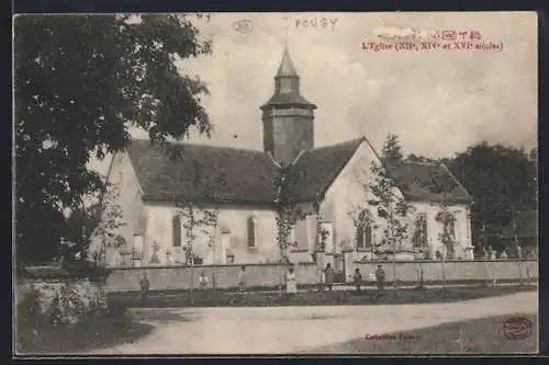 AK Pougy, L`Église, XIII, XIV et XVI siècles