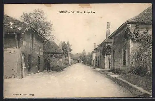 AK Pougy-sur-Aube, Petite Rue