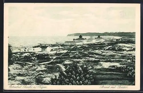 AK Baabe a. Rügen, Ostseebad, Strand und Bäder