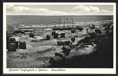 AK Trassenheide a. Usedom, Ostseebad, Strandpartie