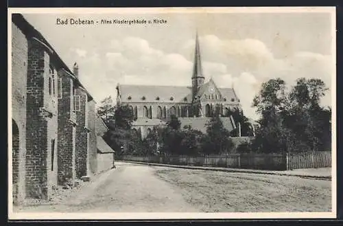 AK Doberan, Altes Klostergebäude und Kirche