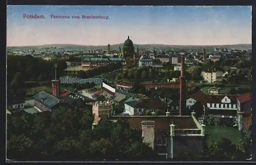 AK Potsdam, Ortsansicht vom Brauhausberg aus