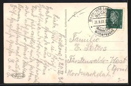 AK Bad Buckow /Märk. Schweiz, Silberkehle mit Teufelsbrücke