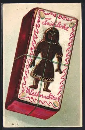AK Lebkuchen mit Frau