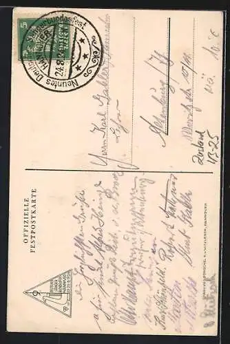 AK Hannover, 9. Deutsches Sänger-Bundesfest 23.-26. August 1924