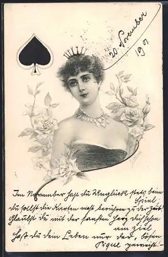 AK Pik-Dame, Kartenspiel