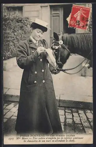 AK Les Femmes Cocher, Emanzipation