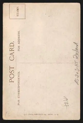Künstler-AK Cuffley, Zeppelin brought down in Flames